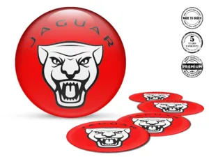 Jaguar Decalcomania Cupola Stile Distintivi Ruota Custom
